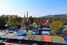 Market At The Temple Wat Chalong In Phuket Royalty Free Stock Photography Market At The Temple Wat Chalong In Phuket Royalty Free Stock Photography