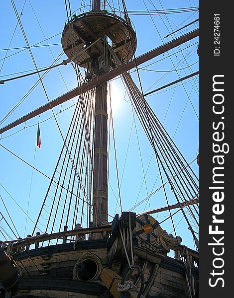 The reconstruction of an old galleon