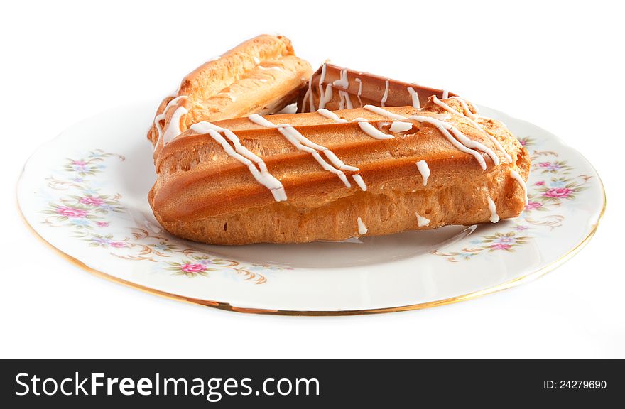Eclairs On A Plate