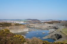 Quarry At Inverkeithing Royalty Free Stock Photos