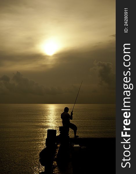 Fishingman and the Sea