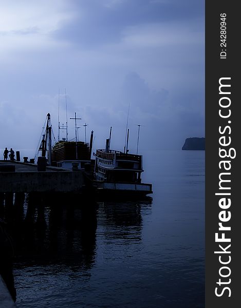 Fishing Boats On The Pier