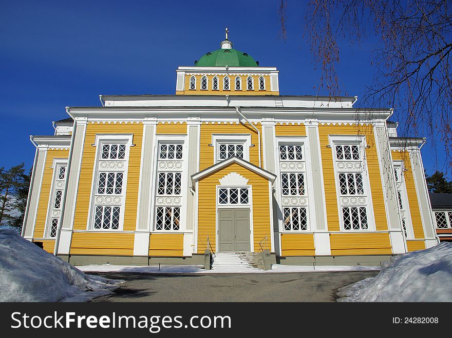 Biggest wooden church in the world in Kerimäki, Finland. Biggest wooden church in the world in Kerimäki, Finland