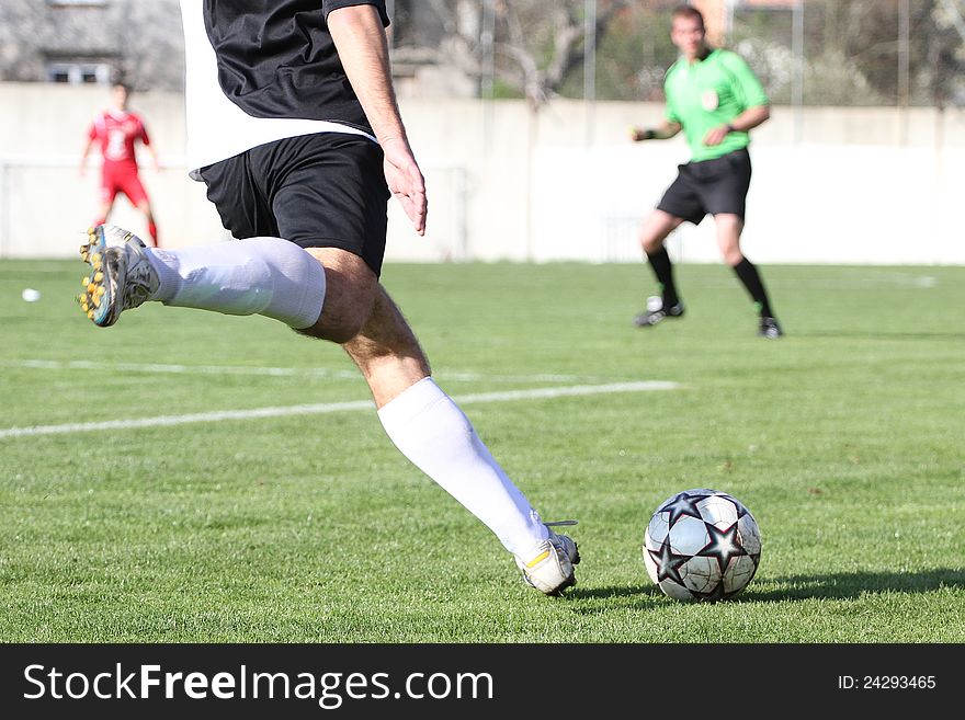 Soccer Goalkeeper Kick The Ball