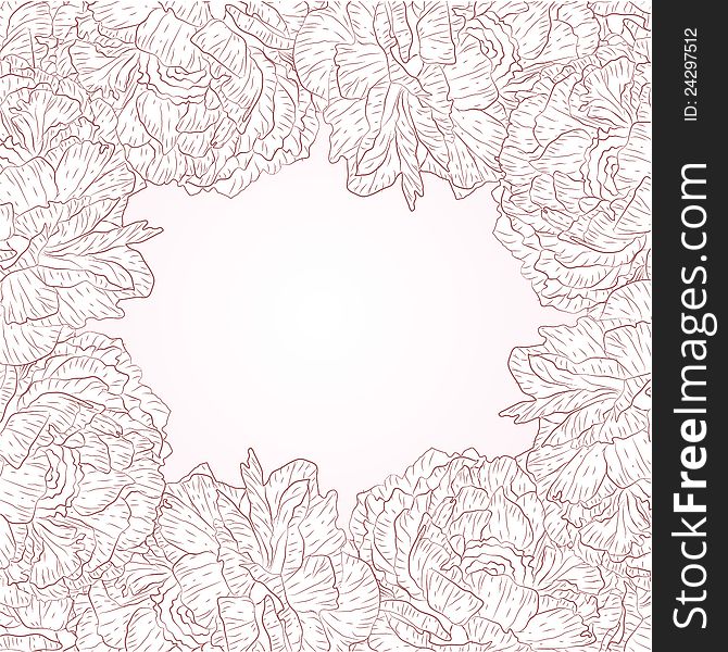 Elegance vector background with flowers. Elegance vector background with flowers