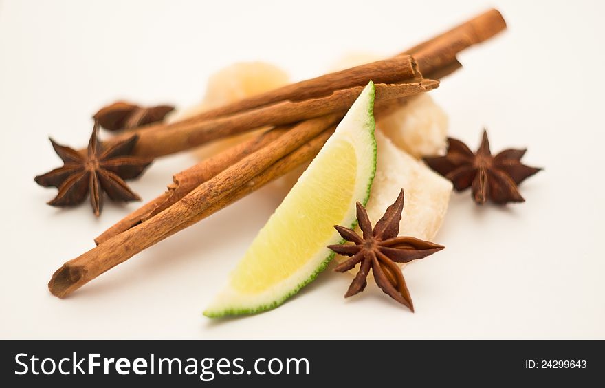 Palm sugar with spices and lime