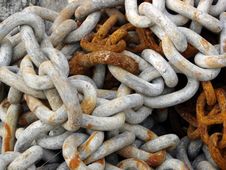 Rusty Chain Royalty Free Stock Image