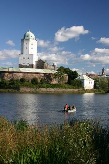 Medieval Castle Of Vyborg, Rus Stock Photo