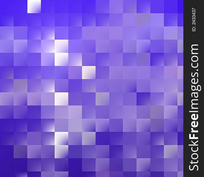 Blue-purple mosaic background with glass/ metallic effect. Blue-purple mosaic background with glass/ metallic effect