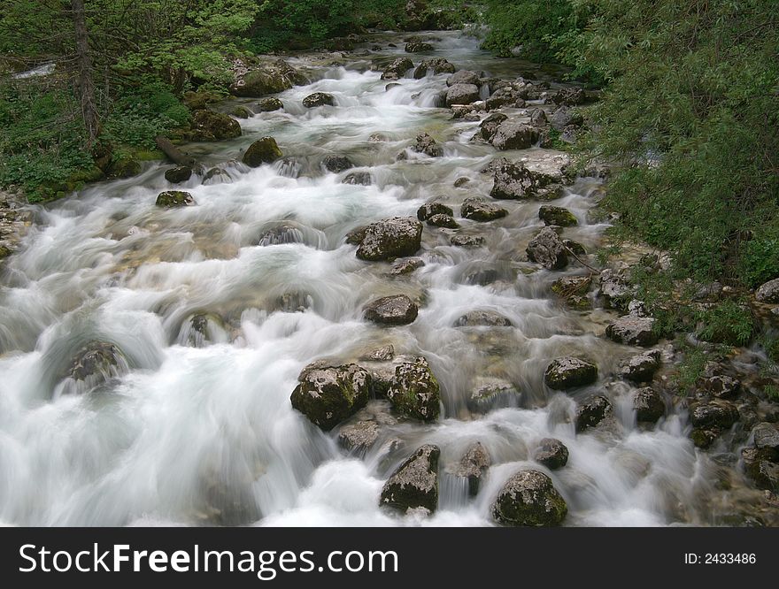 Idyllic scene of water, longer exposure time. Idyllic scene of water, longer exposure time.