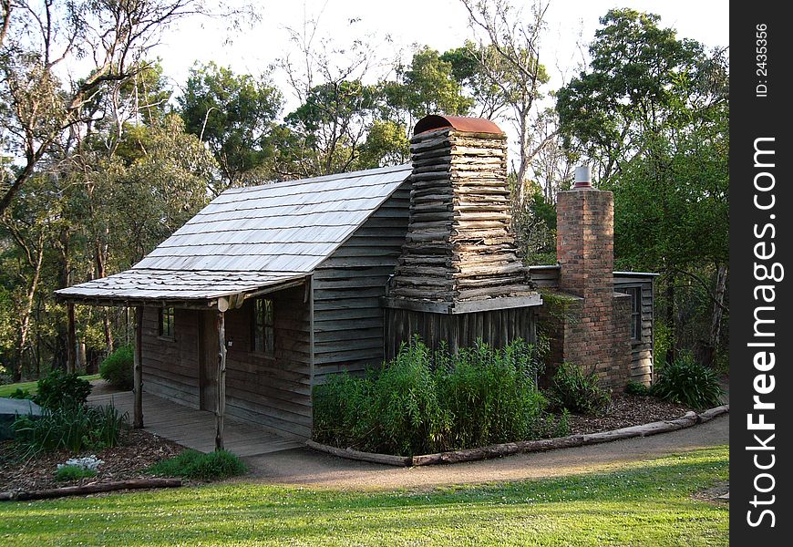 Miners cottage at Ringwood Lake, Melbourne, Australia