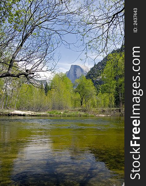 Half Dome And Merced River