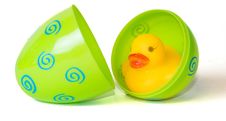 Rubber Duck In Easter Egg Royalty Free Stock Image Rubber Duck In Easter Egg Royalty Free Stock Image