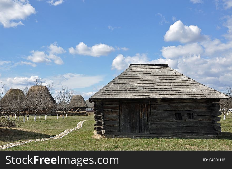 Traditional household made by wood from maramures land of romania - northern transylvania. Traditional household made by wood from maramures land of romania - northern transylvania