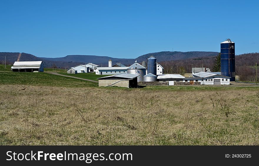 Scenic landscape of a farm in the Endless Mountains of Pennsylvania. Scenic landscape of a farm in the Endless Mountains of Pennsylvania.