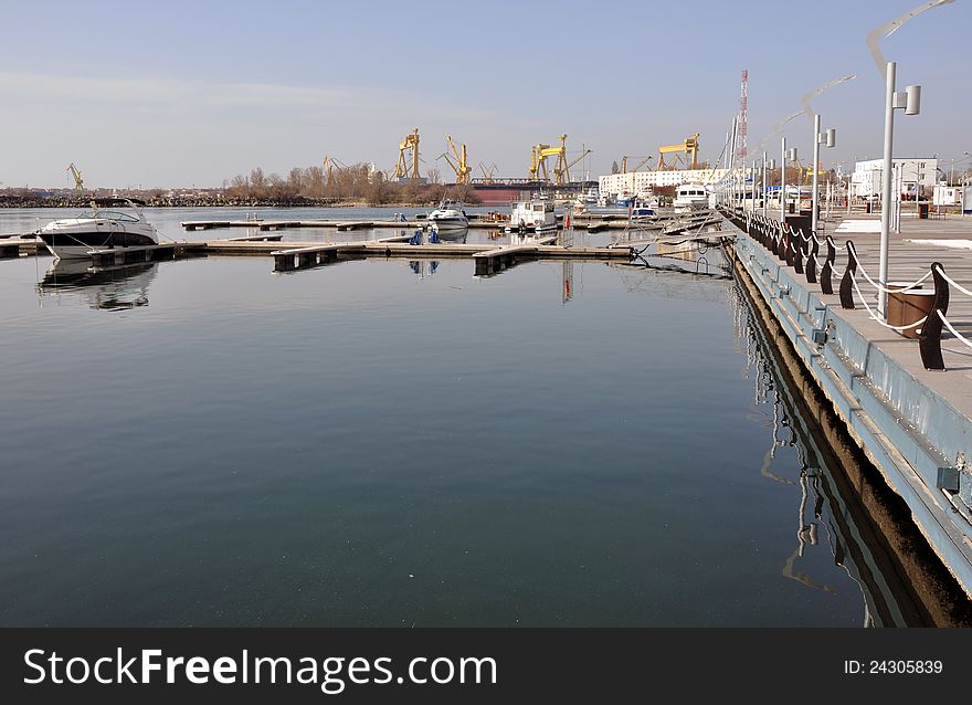 Balcik port boats