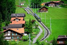 Swiss Railway. Royalty Free Stock Image