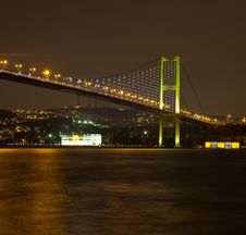Bosphorus Bridge At The Night 5 Stock Photos Bosphorus Bridge At The Night 5 Stock Photos