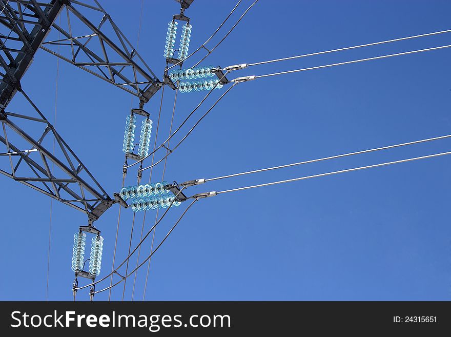 High voltage transmission power line post insulators
