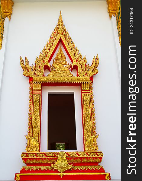 Window temple in Ubonratchathani Thailand. Window temple in Ubonratchathani Thailand