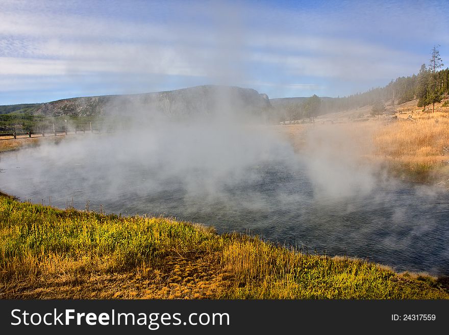 Prismatic Spring in Yellowstone National Park Wyoming