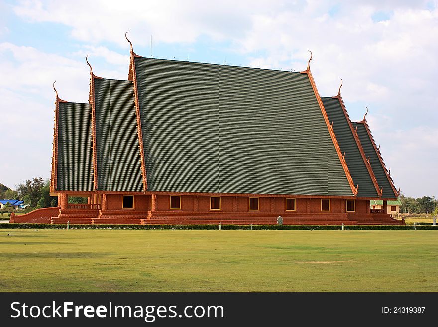 Beautiful Thai Temple Wat pha swangweeravong in Ubonratchathani, Thailand