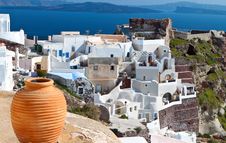 Santorini Island In Greece Royalty Free Stock Photos