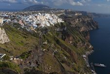 Fira City At Santorini Island, Greece Royalty Free Stock Photos Fira City At Santorini Island, Greece Royalty Free Stock Photos