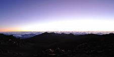 Minutes Before Sunrise At Haleakala Crater On Maui Royalty Free Stock Photography Minutes Before Sunrise At Haleakala Crater On Maui Royalty Free Stock Photography
