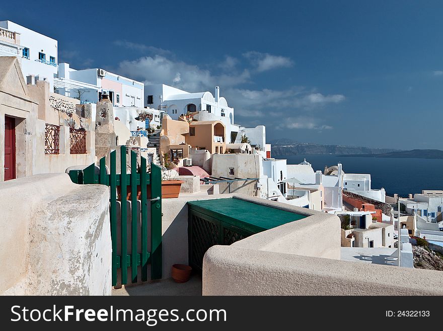 Traditional village of Oia at Santorini