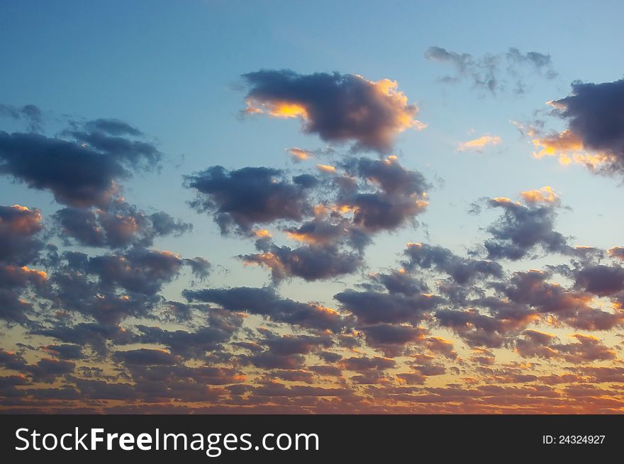 Beautiful cloudscape. Clouds in the sky for your project