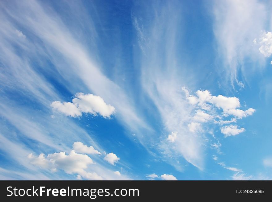 Beautiful cloudscape. Clouds in the sky for your project