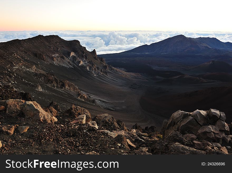 Landscapes from the extreme terrain at Haleakala on Maui, Hawaii Islands. Landscapes from the extreme terrain at Haleakala on Maui, Hawaii Islands