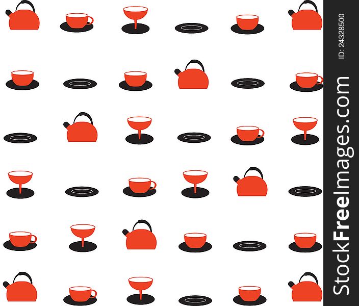 Stock Illustration - texture of red ware. Stock Illustration - texture of red ware