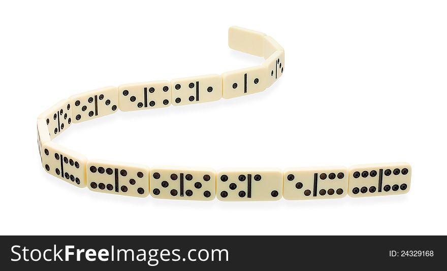 Winding Ribbon Of Dominoes