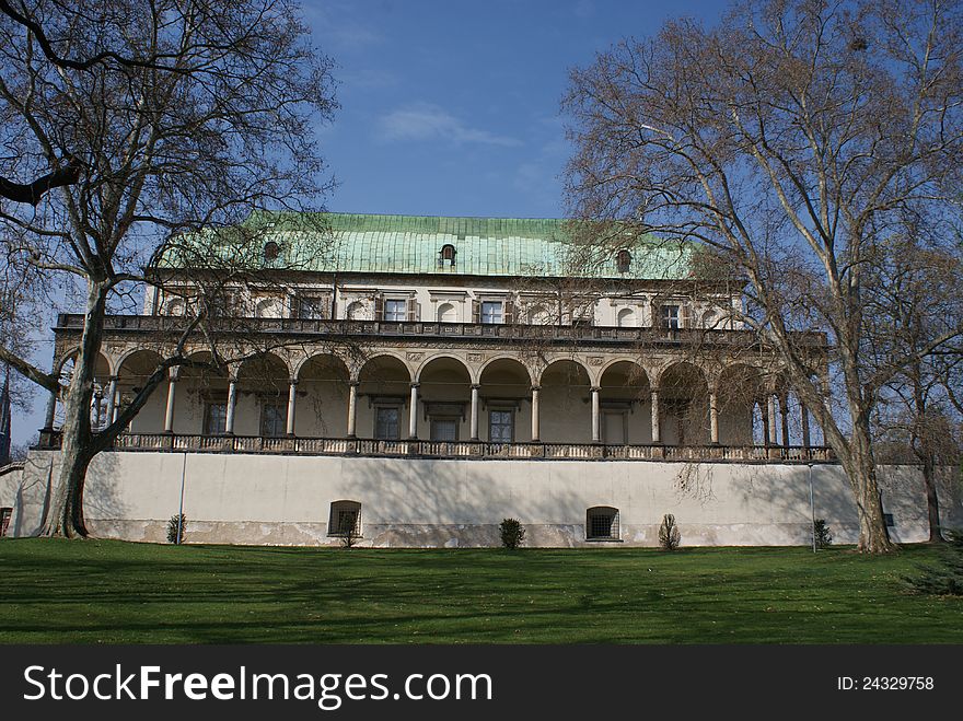Renaissance palace of qeen Ann in Prague - Czech Republic