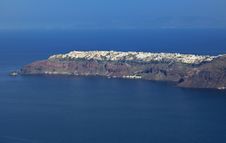 Oia Village At Santorini Island, Greece Royalty Free Stock Images