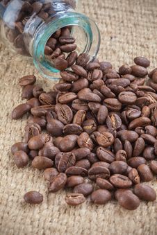 Coffee Beans Spilled Out Royalty Free Stock Image Coffee Beans Spilled Out Royalty Free Stock Image