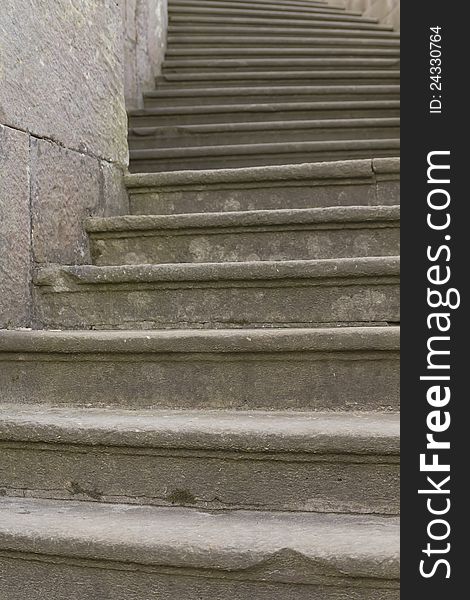 Old Baroque Stone Steps