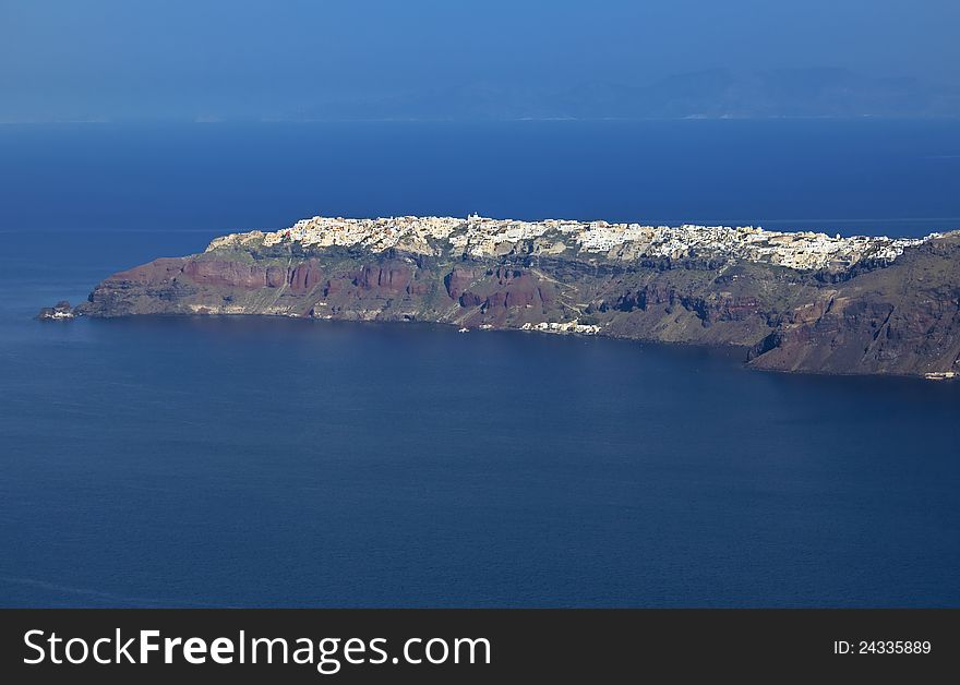 Oia village at Santorini island, Greece