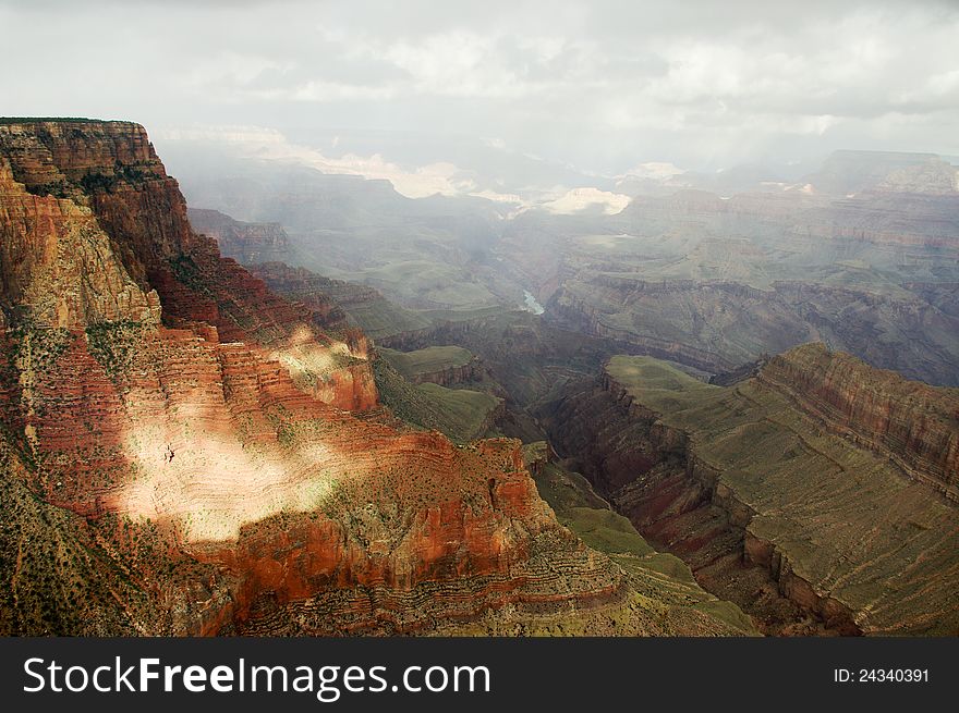 Rocks and valleys of Grand Canyon in USA. Rocks and valleys of Grand Canyon in USA