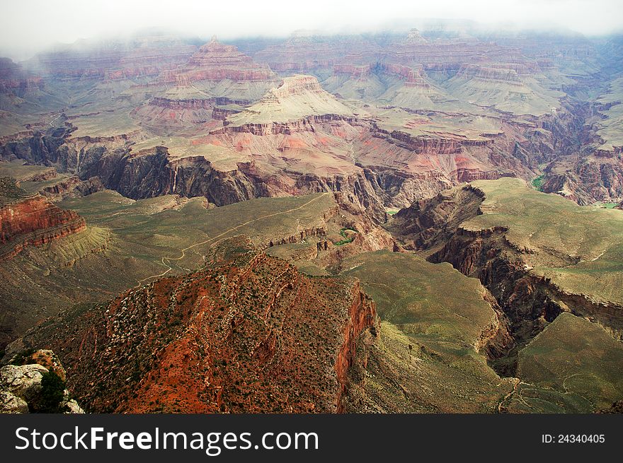 Upper view of Grand Canyon National Park, USA