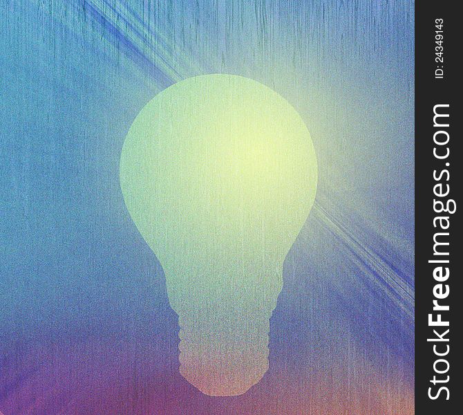 Abstract light bulb grunge background. Abstract light bulb grunge background