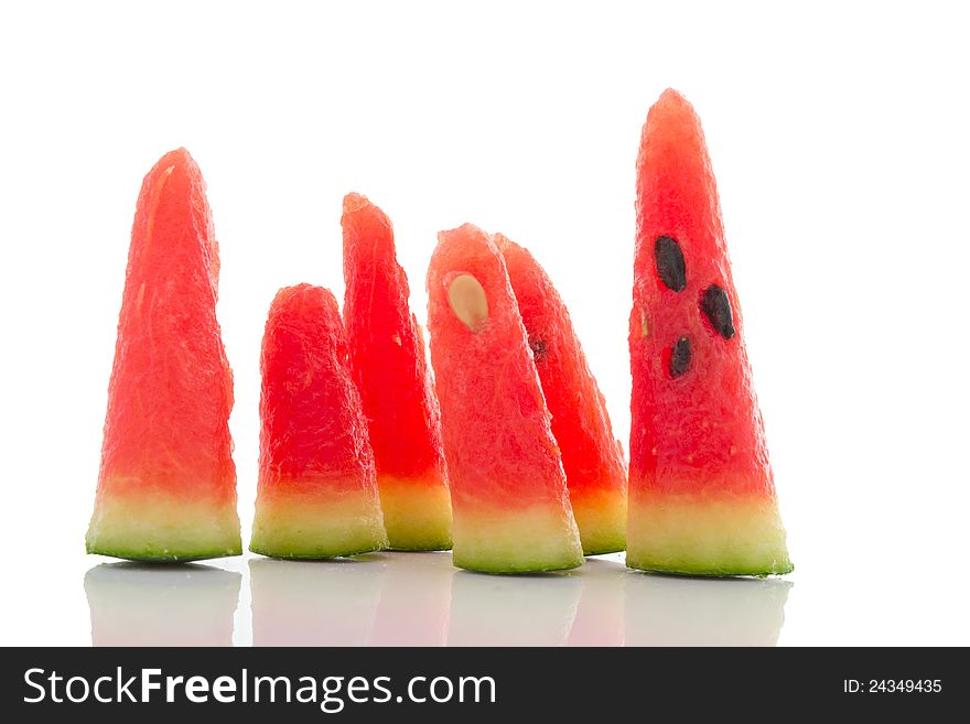 Group of fancy water melon sliced