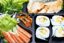 Traditional Japanese Food Set Stock Image