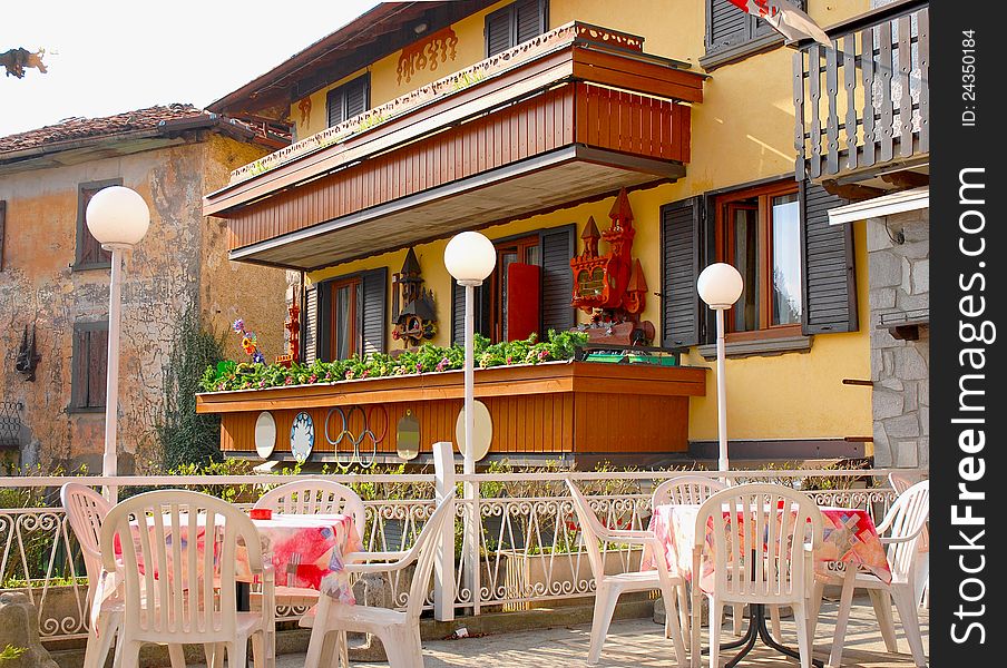 Outside Terrace Of Italian Restaurant
