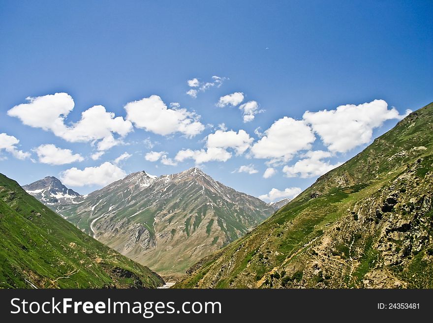 Trek to Dudipatsir lake from Baisel, looking back to mountain of Baisel. Located in North of Pakistan. Trek to Dudipatsir lake from Baisel, looking back to mountain of Baisel. Located in North of Pakistan.