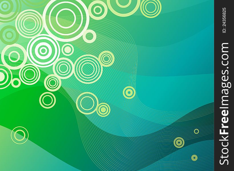 vector illustration of a background pattern in green
