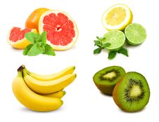 Collage Of Tropical Fruits Stock Image Collage Of Tropical Fruits Stock Image
