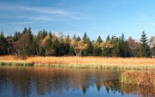 Autumn Colors At Black Pond Royalty Free Stock Images Autumn Colors At Black Pond Royalty Free Stock Images